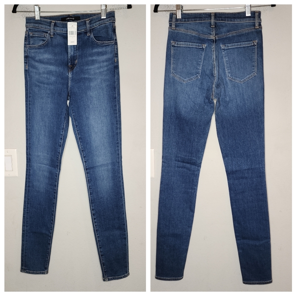 NWT J BRAND Carolina High Rise Skinny Jeans In Hewes Size 24 Stretch Denim - Picture 4 of 14